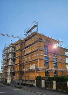 Neubau Grüne Mitte - Fertigstellung Rohbau