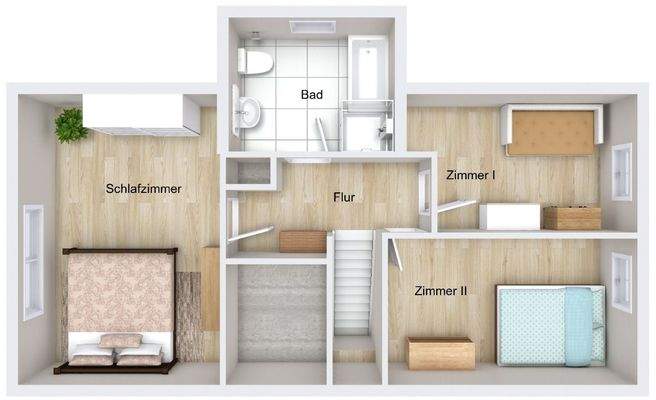 Grundrissoptimierung DG (nicht maßstabgetreu)