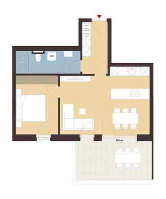 Nachbauerstraße, Dornbirn-Grundriss Whg B07