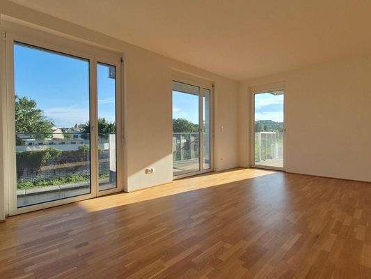 Wohnzimmer mit Küche