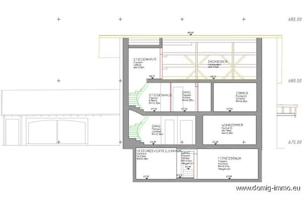 Grundriss Schnittplan