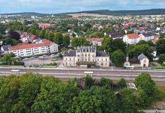 Luftbild - Bahnseite