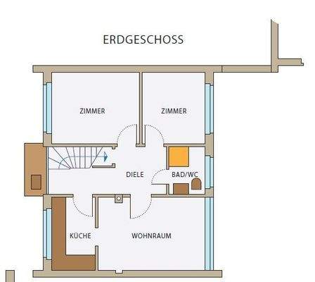 Grundriss Wohnung 1