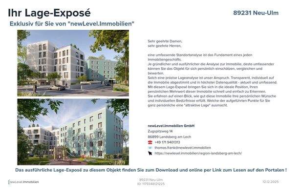 Hinweis auf das Lage-Exposé