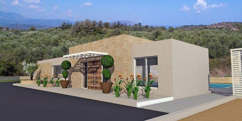 Kreta, Kefalas: NEUBAU! Gemütliche Villa unter den Olivenbäumen zu verkaufen