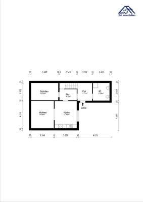 Grundriss Wohnung 2 Erdgeschoss