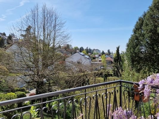Blick vom Balkon