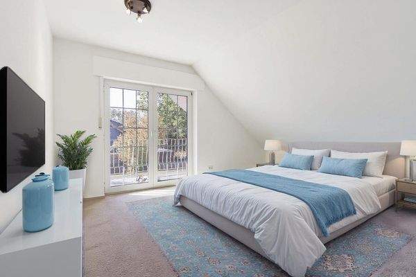 Schlafzimmer Wohnbeispiel mit KI