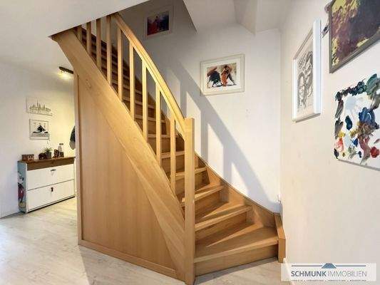 Treppe zum Spitzboden