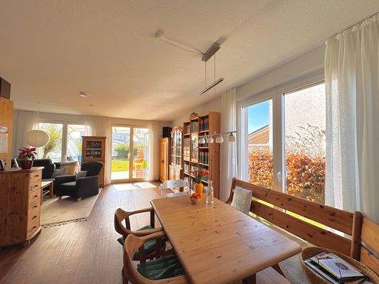 Essecke im Wohnzimmer