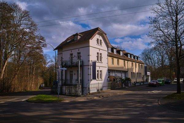 Versetzte Straßenansicht