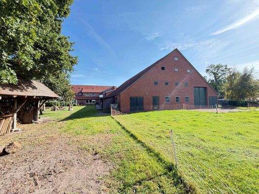 Blick auf die Scheune