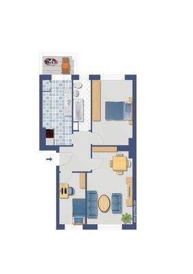 Visualisierter Grundriss