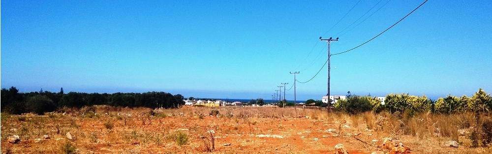 Kreta, Stavros: Grundstück zu verkaufen, nur wenige Meter vom Strand entfernt