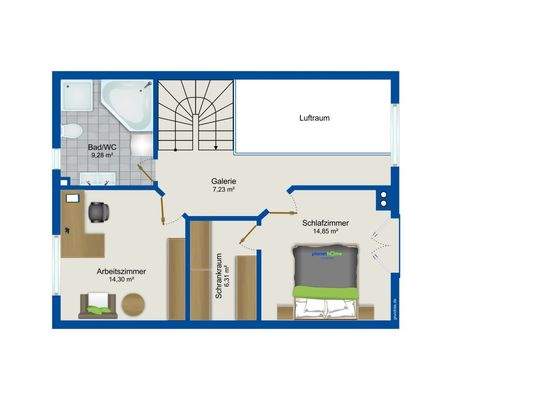 Grundriss Obergeschoss