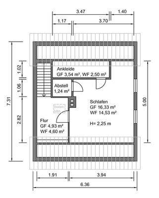 Grundriss Dachgeschoss