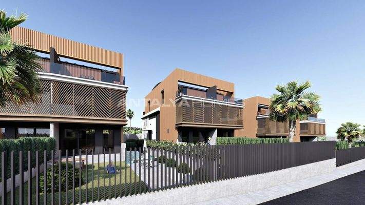 4-Story Houses with Private Pools in Antalya Aksu