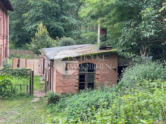 Schuppen aus der ferne 