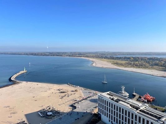 Aussicht Ostsee, Hafeneinfahrt