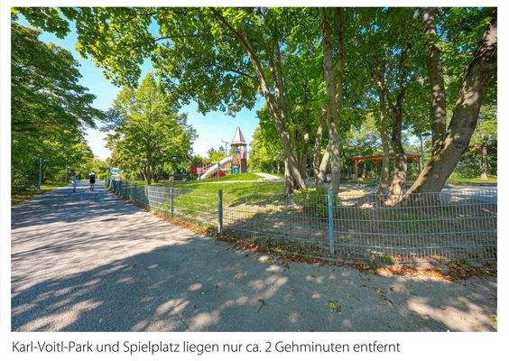 Spielplatz nur 2 min entfernt