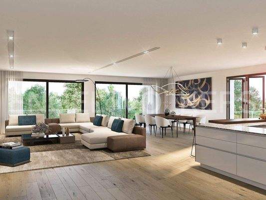 Visualisierung Wohnzimmer DG