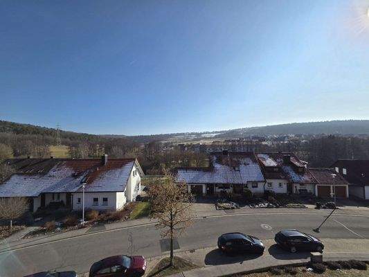 Toller, weitläufiger Ausblick über Ebern!