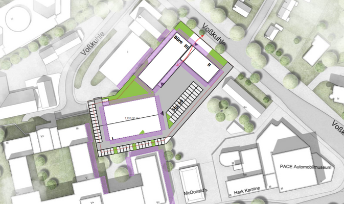 Bürogebäude mit Gewerbehalle