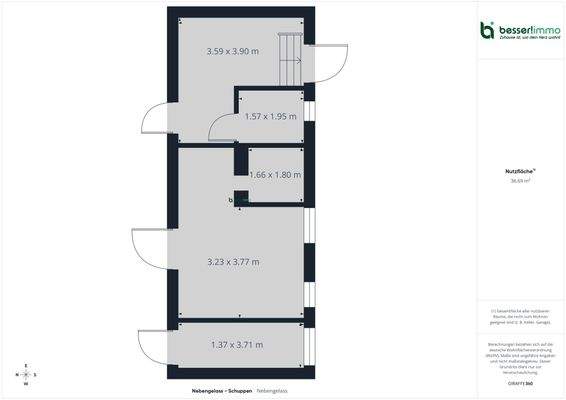 Grundriss Nebengelass