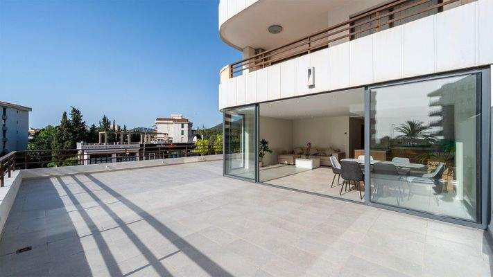Puerto Portals Mallorca Apartment zum Verkauf Terrasse BHHS-BAL-0614