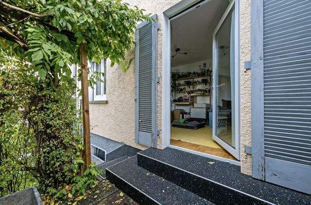 Zugang zum Wohnzimmer