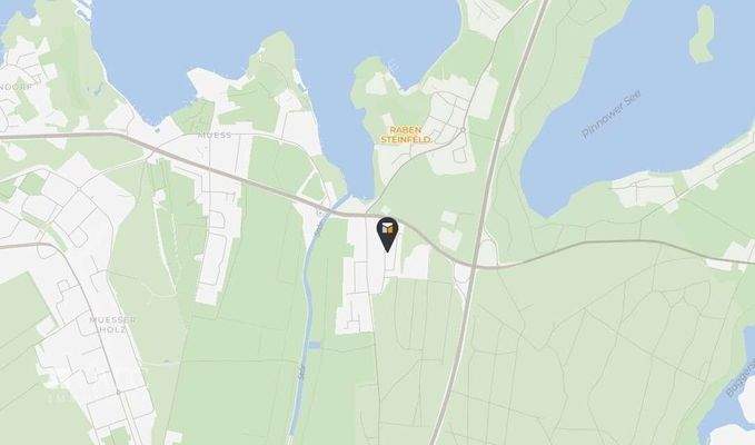 Lage Raben Steinfeld bei Schwerin 