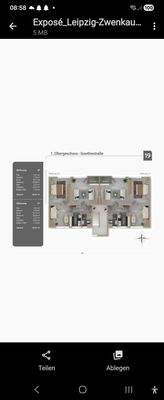 Grundriss des Obergeschosses