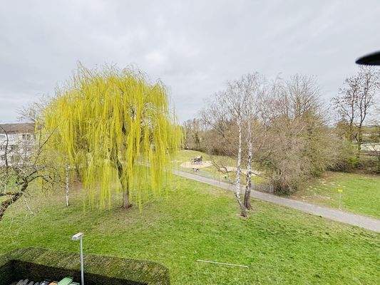 Blick aus der Wohnung