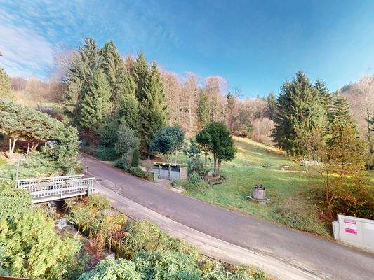 Blick vom ca. 8 Meter langen Südostbalkon