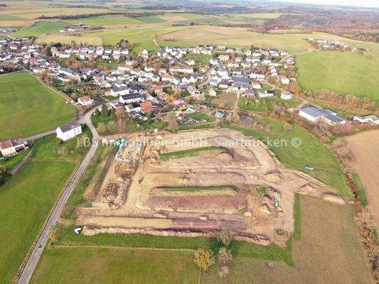 Drohnenaufnahme Baugebiet 10.2025