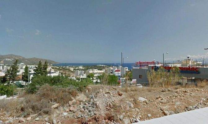 Kreta, Agios Nikolaos: Baugrundstück mit Meerblick in der Stadt zu verkaufen