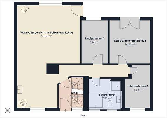 Grundriss Wohnung Erdgeschoss