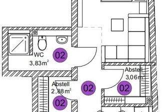 Grundriss Whg. 02