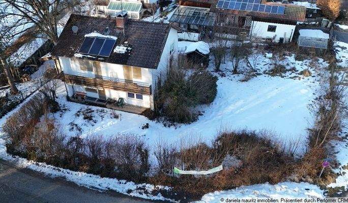 Blick auf das Grundstück