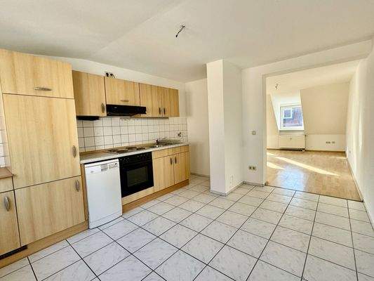 Wohnküche ohne Einbauküche