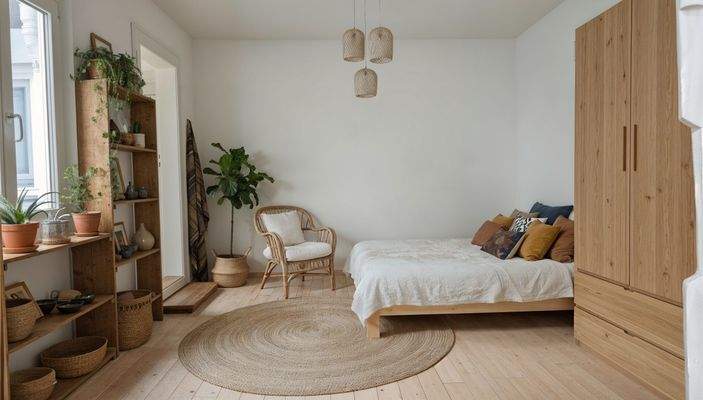 Schlafzimmer bearbeitet als Vorschlag