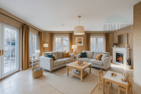 Visualisierung Einrichtungsidee Wohnzimmer (EG)