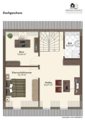 Immobilienperle Veronika Löffler - Grundriss - Dachgeschoss