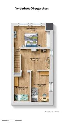 Grundriss Vorderhaus Obergeschoss