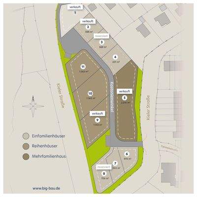 Lageplan Wohngebiet Dänisch Nienhof