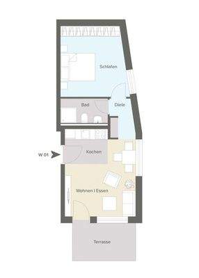 Grundriss Wohnung 01