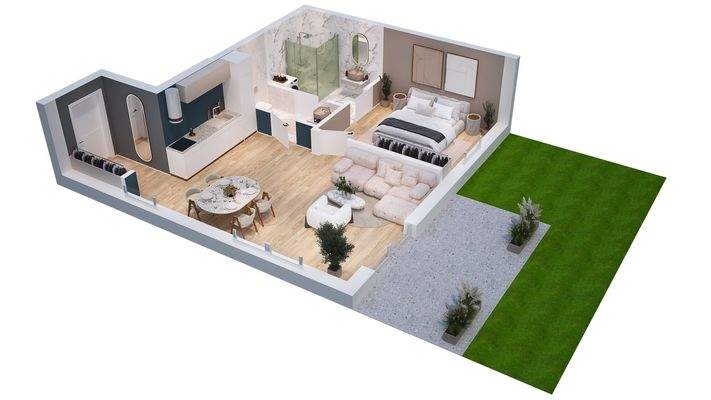 2-Zimmer-Wohnung A01