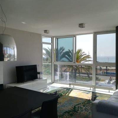 Wohnzimmer mit Ausblick