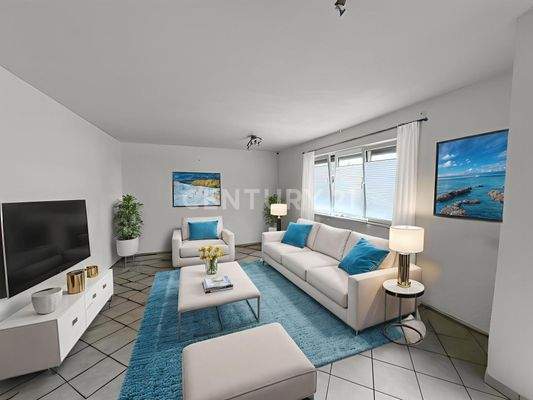 Wohnzimmer Hauptwohnung - Einrichtungsbeispiel