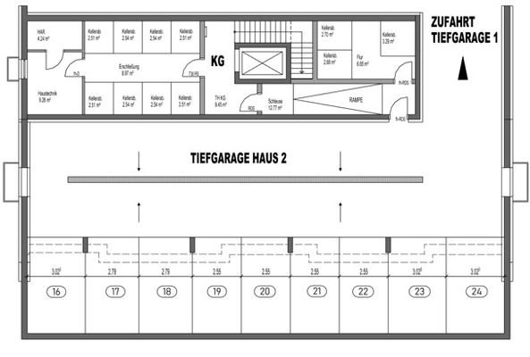 Grundriss TG Haus II